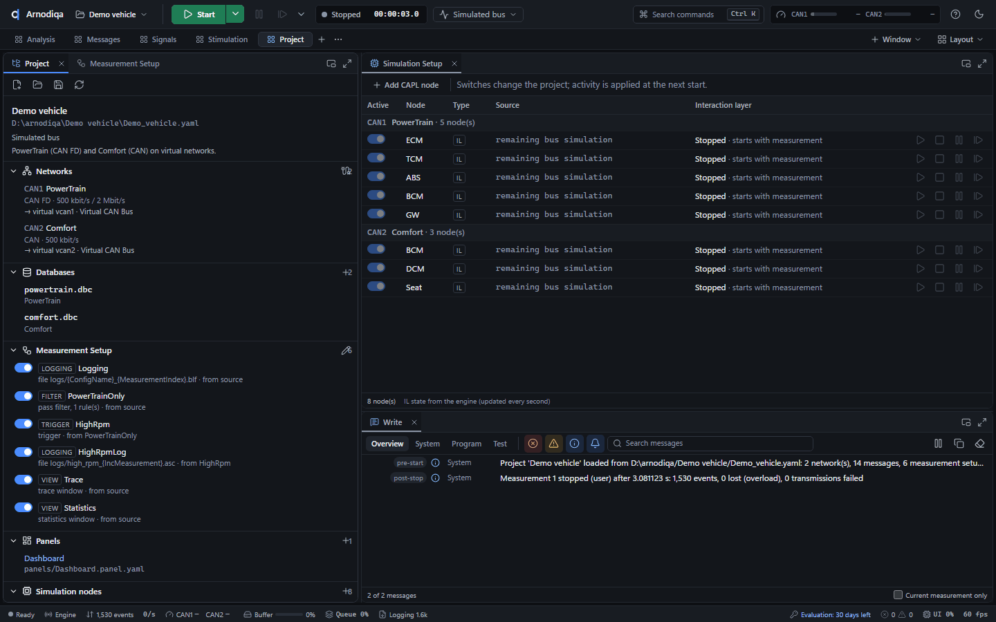 Record, replay offline and replay blocks, step 2