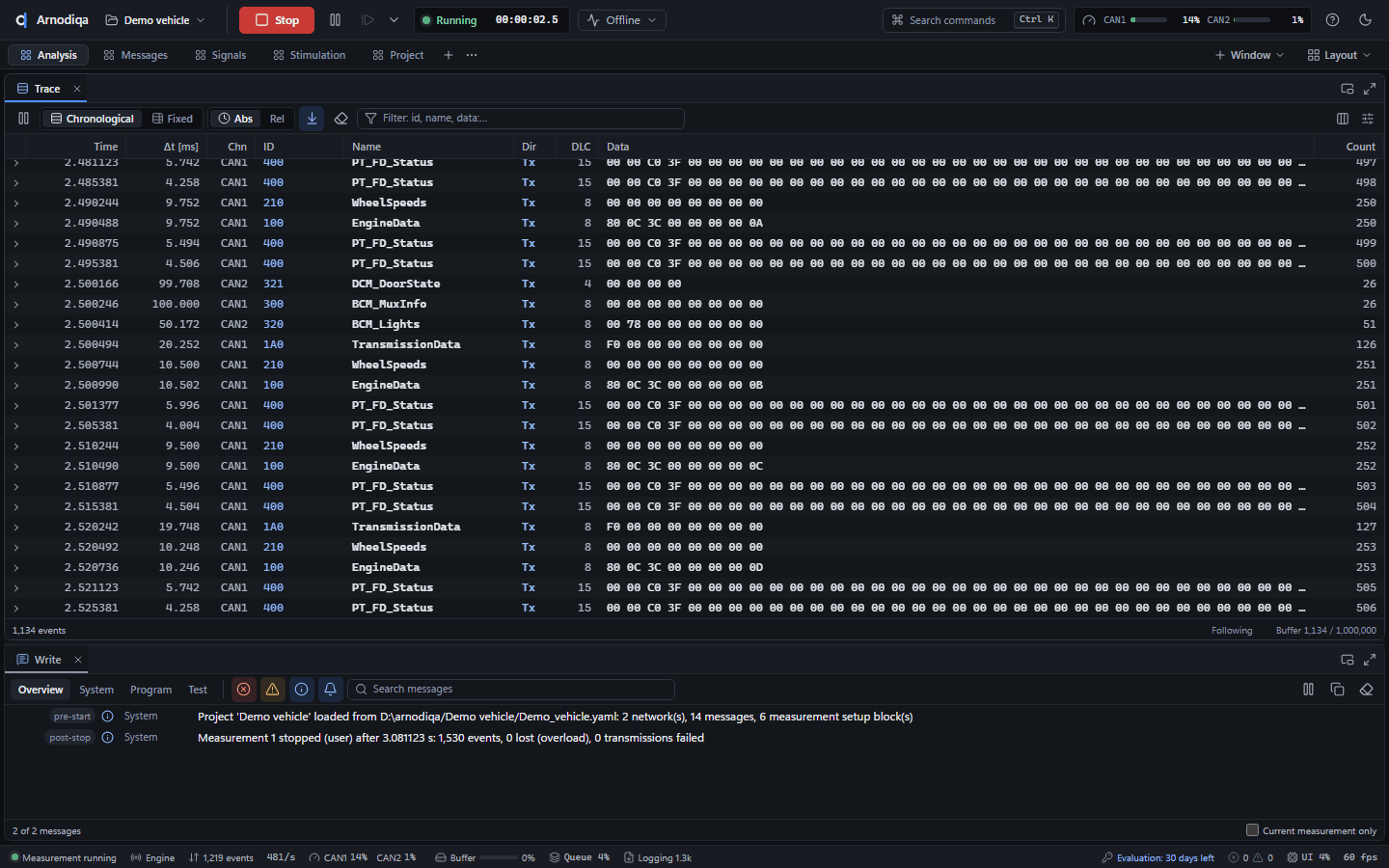 Record, replay offline and replay blocks, step 7
