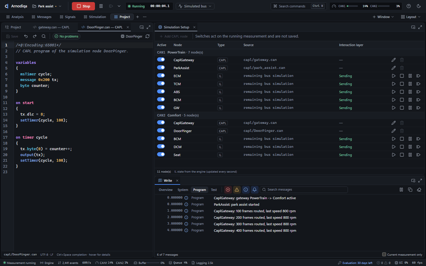 Add and edit CAPL nodes, step 8